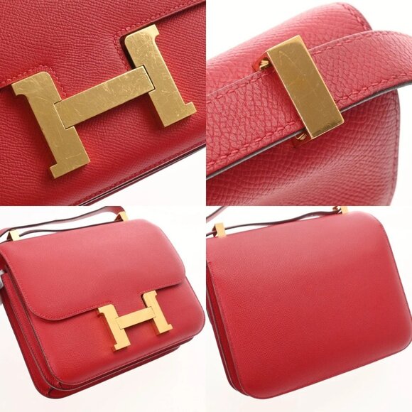 HERMES Constance 3 24 Rouge casaque shoulder bag - Picture 7 of 10